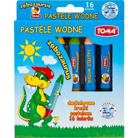 Kredki pastele wodne dwustronne Zębozaurus TO-587 Kredki pastele wodne dwustronne Zębozaurus TO-587
