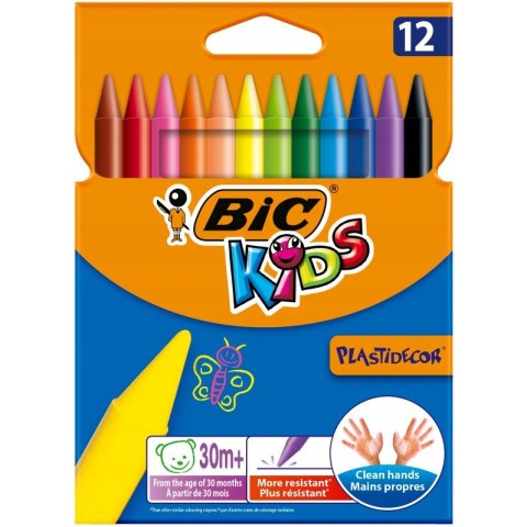 Kredki świecowe 12kol. Plastidecor 945764 BIC Kredki świecowe 12kol. Plastidecor 945764 BIC