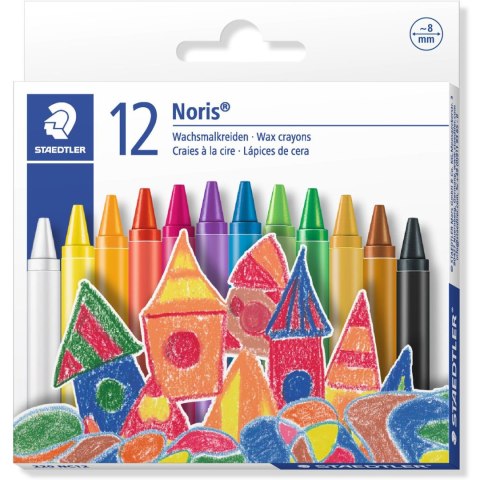 Kredki woskowe 12 kolorów NORIS 220NC12 STAEDTLER Kredki woskowe 12 kolorów NORIS 220NC12 STAEDTLER