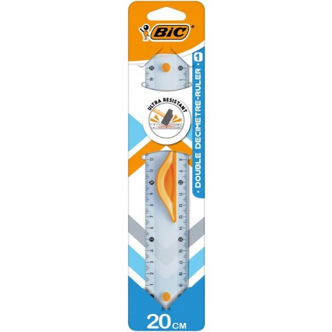Linijka DOUBLE RULER 20cm z uchwytem blister 9926561 BIC Linijka DOUBLE RULER 20cm z uchwytem blister 9926561 BIC