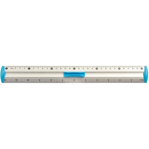 Linijka aluminiowa 30cm uchwyt niebieski BL040-NC TETIS Linijka aluminiowa 30cm uchwyt niebieski BL040-NC TETIS
