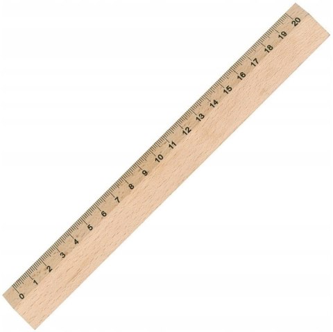 Linijka drewniana 20cm 30061 LENIAR Linijka drewniana 20cm 30061 LENIAR