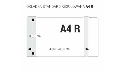 Okładka regulowana A4 - 303 bezbarwna (5 szt.) OZB5-46 BIURFOL Okładka regulowana A4 - 303 bezbarwna (5 szt.) OZB5-46 BIURFOL