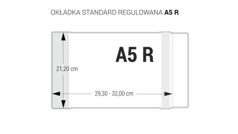 Okładka regulowana A5 - 212 bezbarwna (5 szt.) OZB5-44 BIURFOL Okładka regulowana A5 - 212 bezbarwna (5 szt.) OZB5-44 BIURFOL