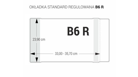 Okładka regulowana B6 - 239 bezbarwna (5 szt.) OZB5-42 BIURFOL Okładka regulowana B6 - 239 bezbarwna (5 szt.) OZB5-42 BIURFOL