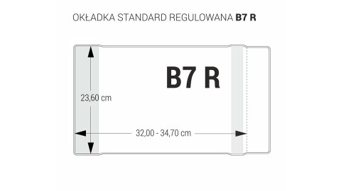 Okładka regulowana B7 - 236 bezbarwna (5 szt.) OZB5-41 BIURFOL Okładka regulowana B7 - 236 bezbarwna (5 szt.) OZB5-41 BIURFOL