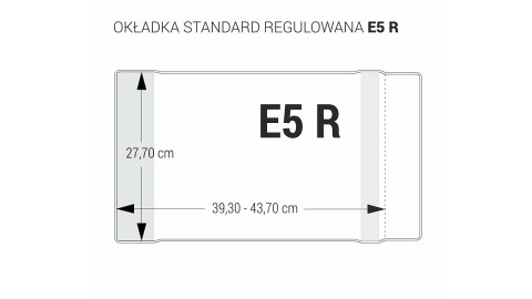 Okładka regulowana E5 - 277 bezbarwna (5 szt.) OZB5-48 BIURFOL Okładka regulowana E5 - 277 bezbarwna (5 szt.) OZB5-48 BIURFOL