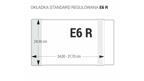 Okładka regulowana E6 - 245 bezbarwna (5 szt.) OZB5-47 BIURFOL Okładka regulowana E6 - 245 bezbarwna (5 szt.) OZB5-47 BIURFOL