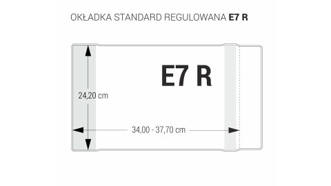 Okładka regulowana E7 - 242 bezbarwna (5 szt.) OZB5-43 BIURFOL Okładka regulowana E7 - 242 bezbarwna (5 szt.) OZB5-43 BIURFOL
