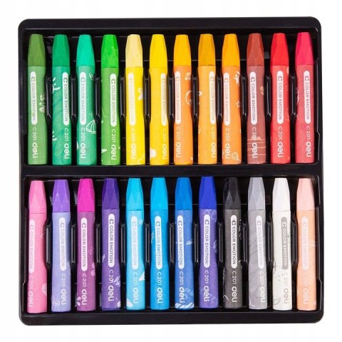 Pastele olejne COLOR EMOTION 24 kolory EC20120 DELI Pastele olejne COLOR EMOTION 24 kolory EC20120 DELI