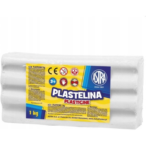 Plastelina Astra 1 kg biała 303111001 ASTRA Plastelina Astra 1 kg biała 303111001 ASTRA