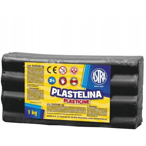 Plastelina Astra 1 kg czarna 303111024 ASTRA Plastelina Astra 1 kg czarna 303111024 ASTRA