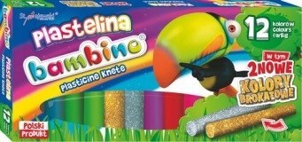 Plastelina BAMBINO 12 kolorów St.Majewski Plastelina BAMBINO 12 kolorów St.Majewski