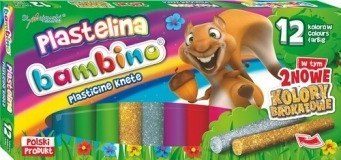 Plastelina BAMBINO 12 kolorów St.Majewski Plastelina BAMBINO 12 kolorów St.Majewski