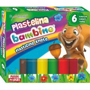 Plastelina BAMBINO 6kol.STANDARD St.Majewski Plastelina BAMBINO 6kol.STANDARD St.Majewski