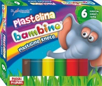 Plastelina BAMBINO 6kol.STANDARD St.Majewski Plastelina BAMBINO 6kol.STANDARD St.Majewski