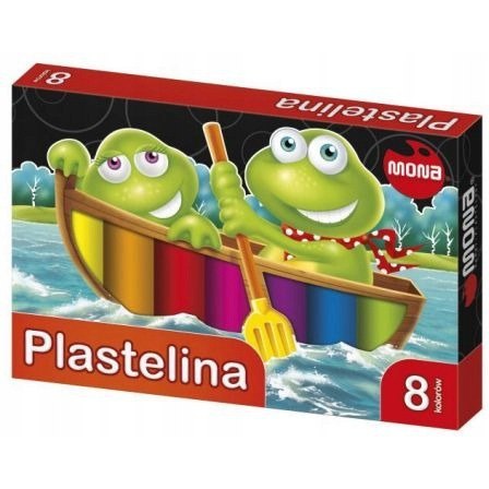 Plastelina MONA 8 kolorów St.Majewski Plastelina MONA 8 kolorów St.Majewski