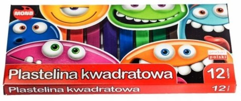 Plastelina kwadratowa MONA 12 kolorów St.Majewski Plastelina kwadratowa MONA 12 kolorów St.Majewski