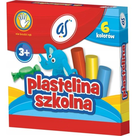 Plastelina szkolna`AS` 6kol. ASTRA 303219001 Plastelina szkolna`AS` 6kol. ASTRA 303219001
