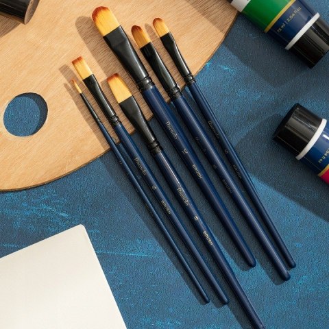 Zestaw pędzli FINENOLO 6szt twardy nylon EC278 DELI Zestaw pędzli FINENOLO 6szt twardy nylon EC278 DELI