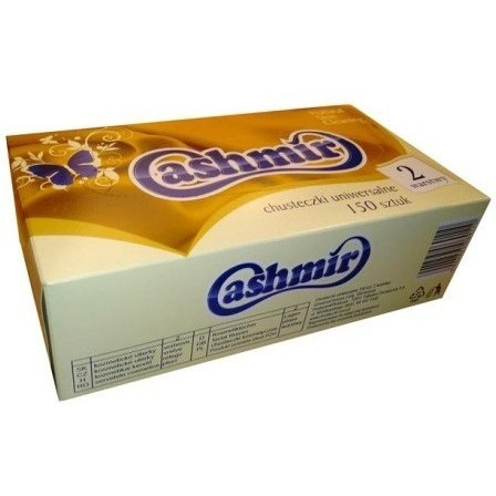 Chusteczki higieniczne CASHMIR (150 chusteczek) box 2 warstwy 235205 Chusteczki higieniczne CASHMIR (150 chusteczek) box 2 warstwy 235205