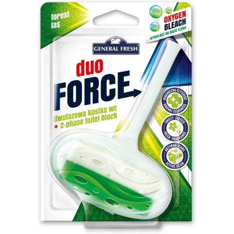 Kostka do WC DUO FORCE zawieszka 40g las GENERAL FRESH Kostka do WC DUO FORCE zawieszka 40g las GENERAL FRESH