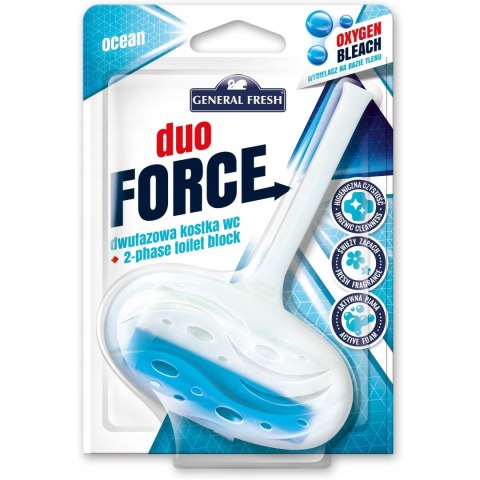 Kostka do WC DUO FORCE zawieszka 40g morze GENERAL FRESH Kostka do WC DUO FORCE zawieszka 40g morze GENERAL FRESH