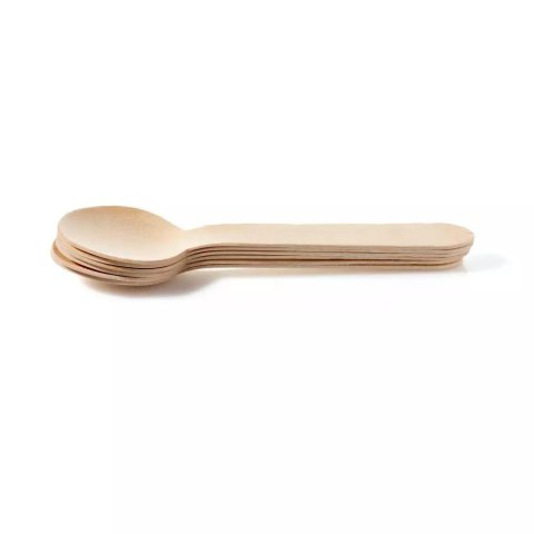 Łyżka jednorazowa drewniana 16cm (100) Łyżka jednorazowa drewniana 16cm (100)