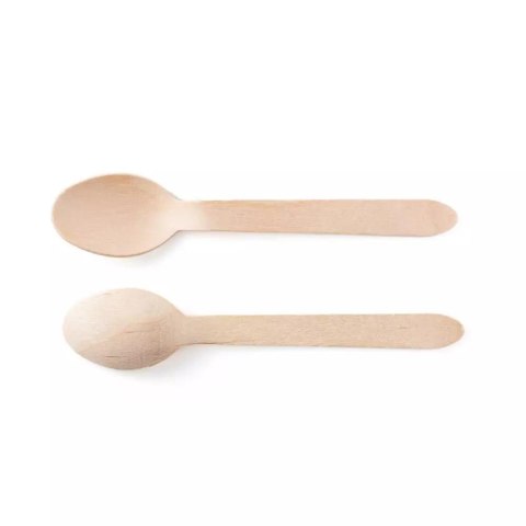 Łyżka jednorazowa drewniana 16cm (100) Łyżka jednorazowa drewniana 16cm (100)