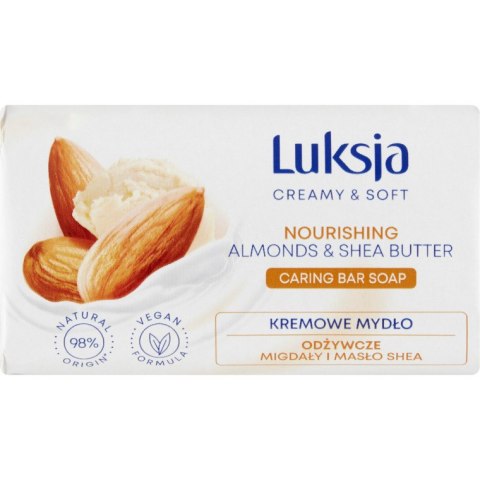 Mydło w kostce LUKSJA 90g o zapachu MIGDAŁ I MASŁO SHEA Mydło w kostce LUKSJA 90g o zapachu MIGDAŁ I MASŁO SHEA