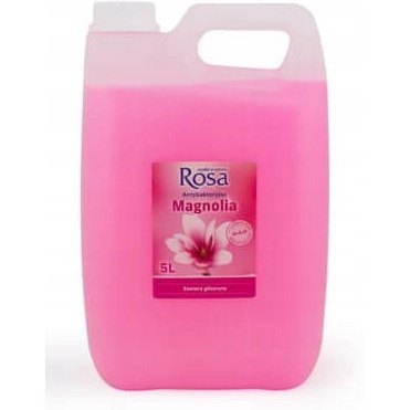 Mydło w płynie 5L ANTYBAKTERYJNE ROSA (różowe) Magnolia Mydło w płynie 5L ANTYBAKTERYJNE ROSA (różowe) Magnolia