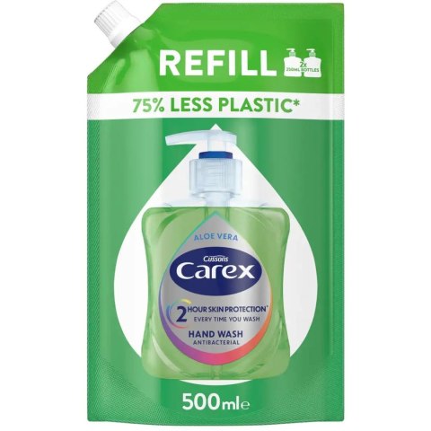 Mydło w płynie CAREX uzupełnienie 500ml antybakteryjne ALOE VERA Mydło w płynie CAREX uzupełnienie 500ml antybakteryjne ALOE VERA