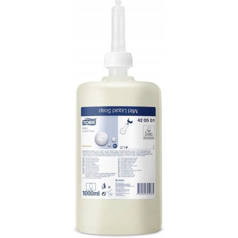 Mydło w płynie TORK Premium delikatne 1L S1 420501 Mydło w płynie TORK Premium delikatne 1L S1 420501