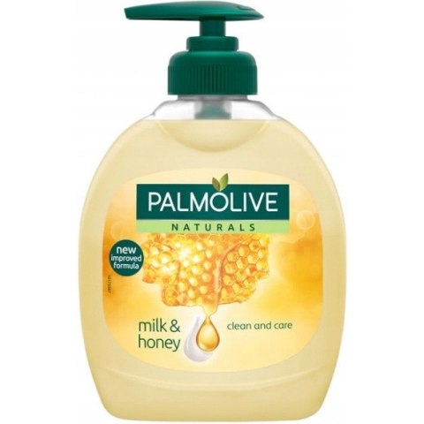 Mydło w płynie z dozownikiem PALMOLIVE 300 ml mleko i miód 13026 Mydło w płynie z dozownikiem PALMOLIVE 300 ml mleko i miód 13026
