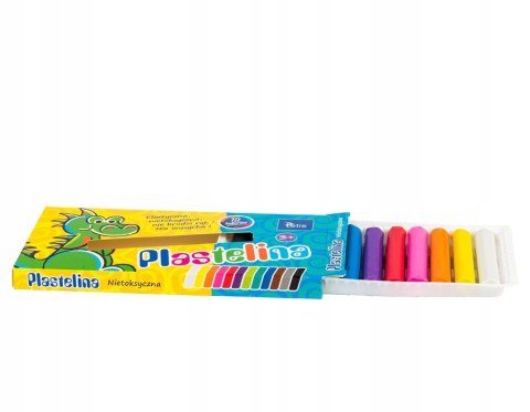 Plastelina 12kol.15g KP001-D TETIS Plastelina 12kol.15g KP001-D TETIS
