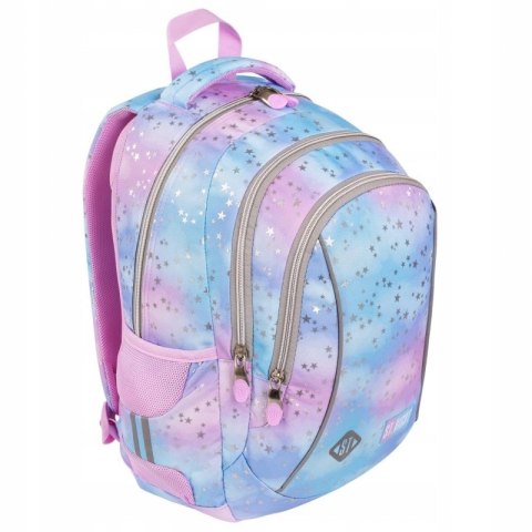 Plecak 3-komorowy STRIGHT BP-26 PASTEL STARS ST.MAJEWSKI Plecak 3-komorowy STRIGHT BP-26 PASTEL STARS ST.MAJEWSKI