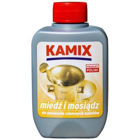 Płyn KAMIX MIEDŹ I MOSIĄDZ do czyszczenia przedmiotów z mosiądzu i miedzi 125ml Płyn KAMIX MIEDŹ I MOSIĄDZ do czyszczenia przedmiotów z mosiądzu i miedzi 125ml