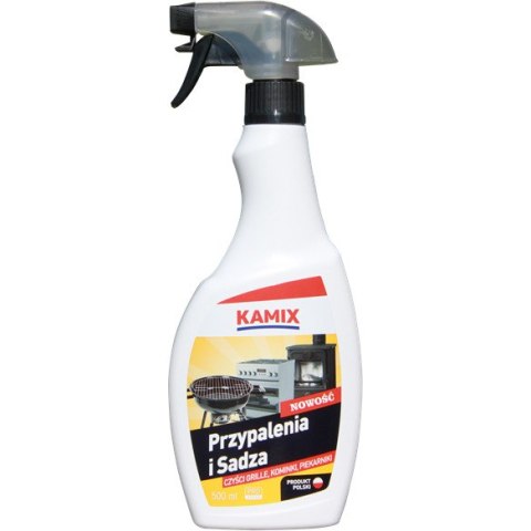 Płyn KAMIX PRZYPALENIA I SADZA czyści grille kominki piekarniki 500ml Płyn KAMIX PRZYPALENIA I SADZA czyści grille kominki piekarniki 500ml