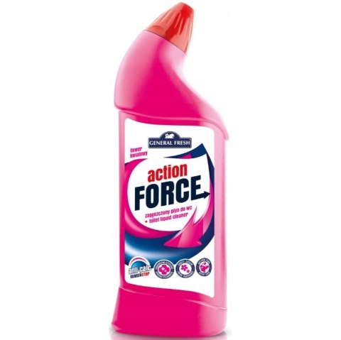 Płyn do WC 1000ml zagęszczony Kwiatowy ACTION FORCE GENERAL FRESH Płyn do WC 1000ml zagęszczony Kwiatowy ACTION FORCE GENERAL FRESH