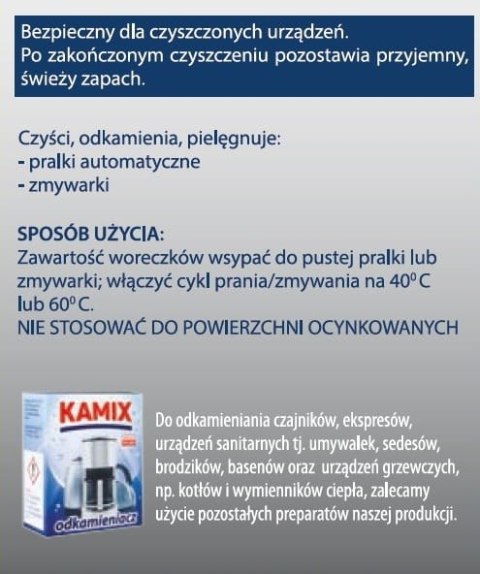 Preparat do usuwania kamienia KAMIX AGD AUTOMAT odkamieniacz 150g Preparat do usuwania kamienia KAMIX AGD AUTOMAT odkamieniacz 150g