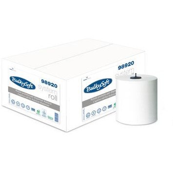 Ręcznik AUTOCUT w roli biały (6 rolek) 150m 2w celuloza 21x19cm BulkySoft 98920 Ręcznik AUTOCUT w roli biały (6 rolek) 150m 2w celuloza 21x19cm BulkySoft 98920