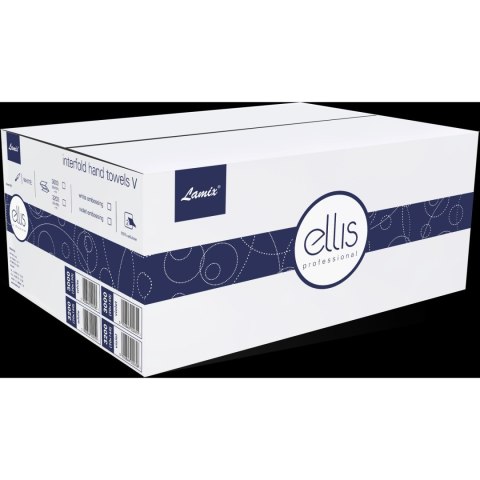 Ręcznik biały ZZ V-FOLD ELLIS Professional 100% celuloza z fioletowym nadrukiem 2615 Ręcznik biały ZZ V-FOLD ELLIS Professional 100% celuloza z fioletowym nadrukiem 2615