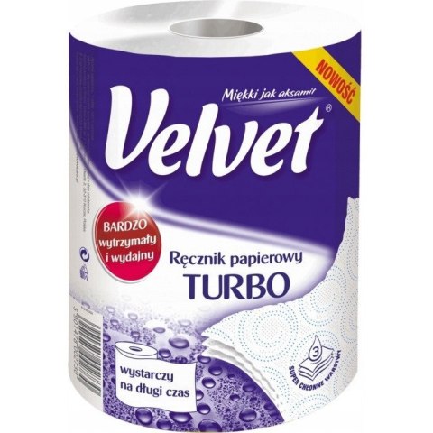 Ręcznik papierowy VELVET TURBO 3 warstwy 300 listków Ręcznik papierowy VELVET TURBO 3 warstwy 300 listków