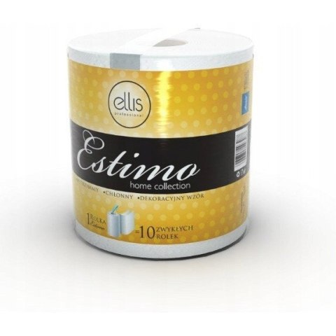 Ręcznik w roli ELLIS Estimo 100m 2 warstwy celuloza 500 listków 9.793.134 3087 Ręcznik w roli ELLIS Estimo 100m 2 warstwy celuloza 500 listków 9.793.134 3087