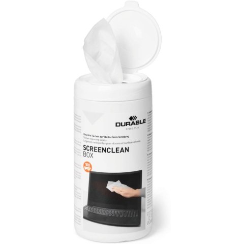 Ściereczki do czyszczenia ekranu SCREENCLEAN box 573602 DURABLE Ściereczki do czyszczenia ekranu SCREENCLEAN box 573602 DURABLE