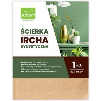 Ścierka IRCHA syntetyczna 30x40cm FOLCOM ŚC02/20/11 Ścierka IRCHA syntetyczna 30x40cm FOLCOM ŚC02/20/11