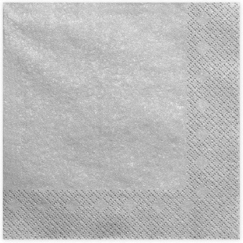 Serwetki AHA 33x33 (20 sztuk) srebrne Serwetki AHA 33x33 (20 sztuk) srebrne
