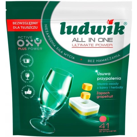 Tabletki do zmywarki LUDWIK(41 tabletek) zapach grapefruit All In One 228706 Tabletki do zmywarki LUDWIK(41 tabletek) zapach grapefruit All In One 228706