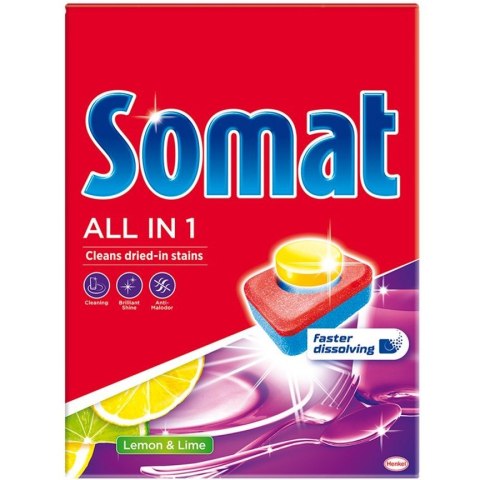 Tabletki do zmywarki SOMAT (44 tabletek) Lemon & lime All in ONE Tabletki do zmywarki SOMAT (44 tabletek) Lemon & lime All in ONE