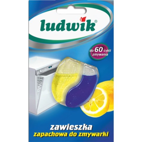 Zawieszka zapachowa do zmywarki 6.6ml Cytrynowy 177033 LUDWIK Zawieszka zapachowa do zmywarki 6.6ml Cytrynowy 177033 LUDWIK
